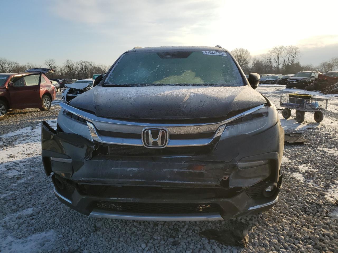 2022 Honda Pilot VIN 5FNYF6H60NB100721 Copart auction photo, all over damage thumbnail 5