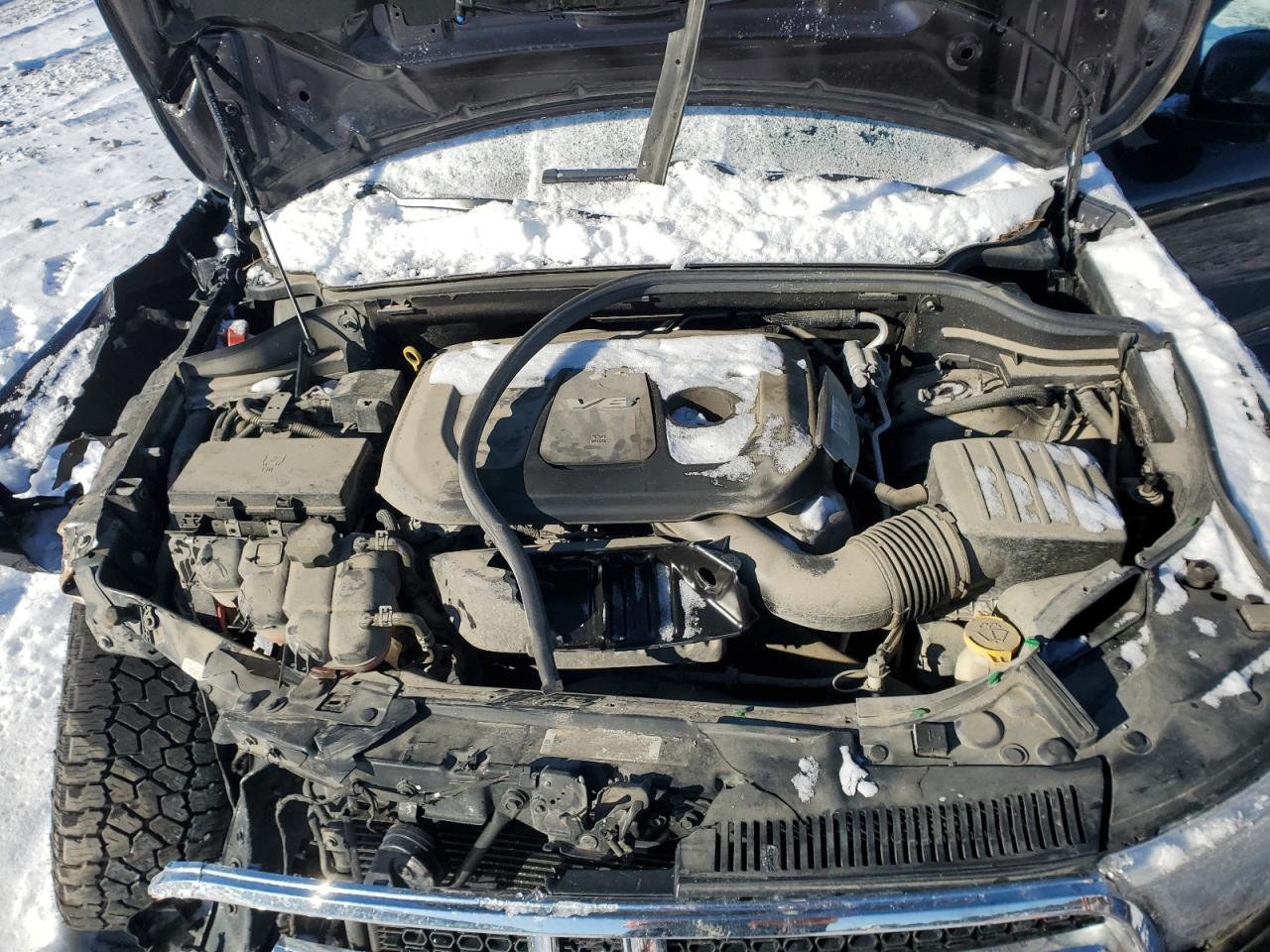 2018 Dodge Durango VIN 1C4RDJAG5JC486169 Copart auction photo, front end damage thumbnail 14