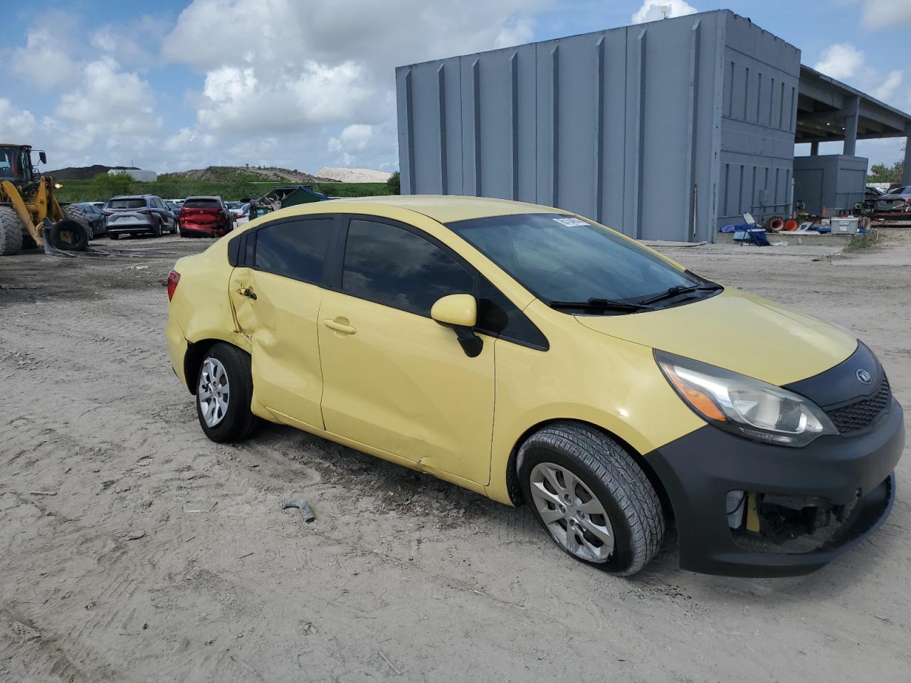 2016 KIA Rio VIN KNADM4A35G6539630 Copart auction photo, side / minor dent/scratches damage thumbnail 4