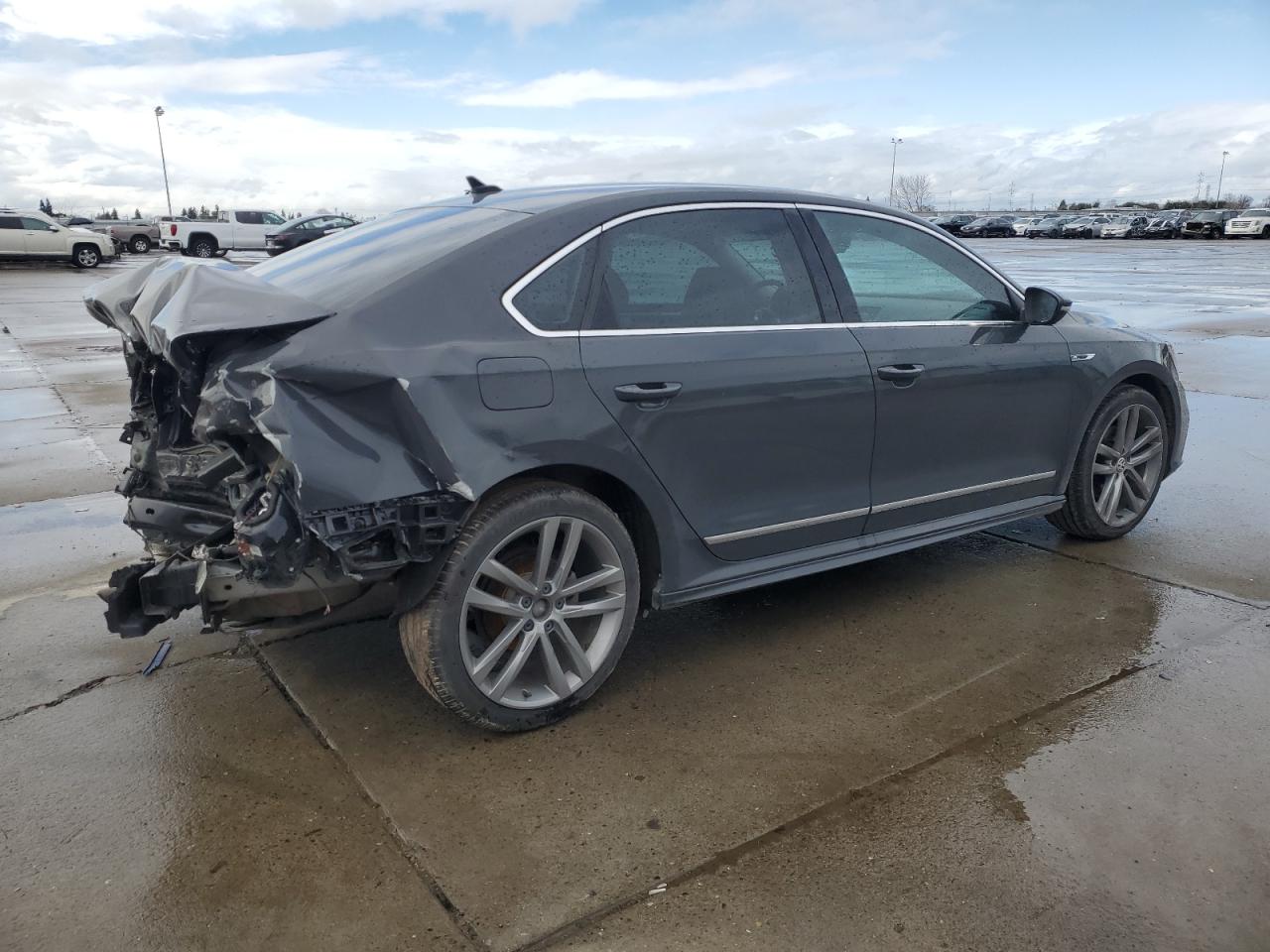 2017 Volkswagen Passat VIN 1VWDT7A37HC074453 Copart auction photo, rear end damage thumbnail 3