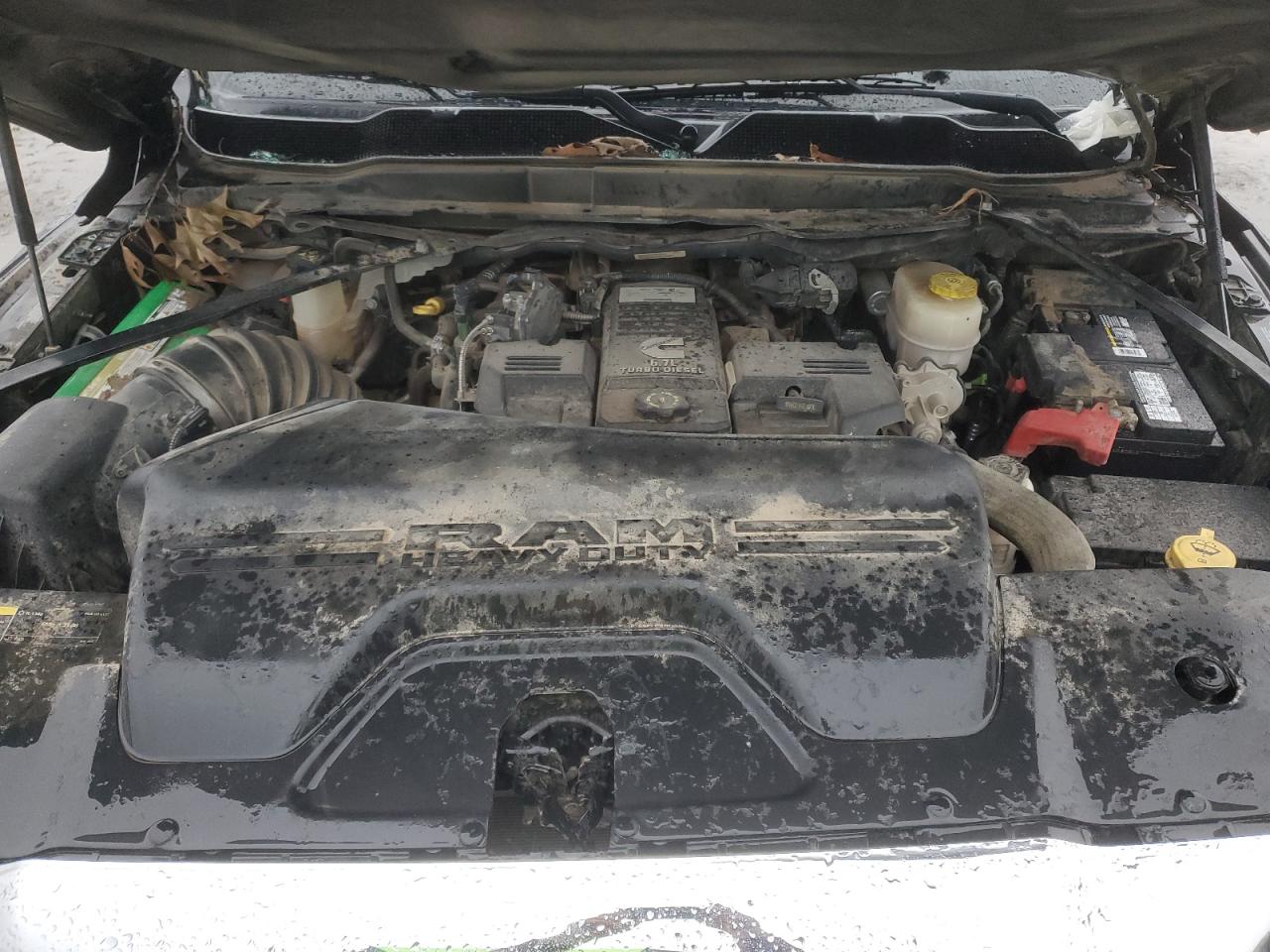 2020 RAM 3500 VIN 3C63RRGL4LG195695 Copart auction photo, front end / side damage thumbnail 11