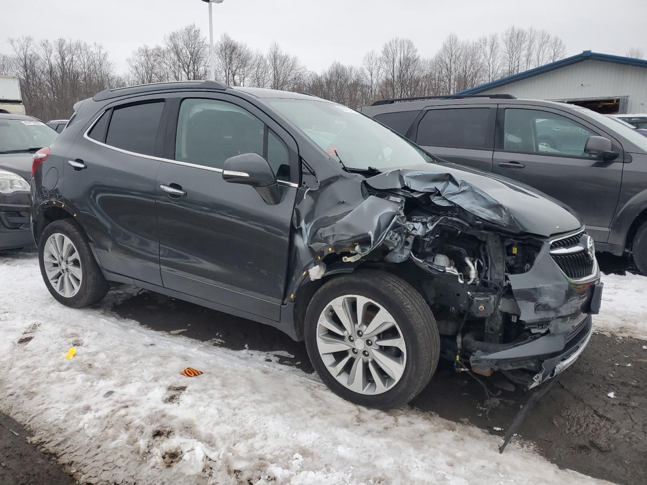 2017 Buick Encore VIN KL4CJASB2HB091667 Copart auction photo, front end / rear end damage thumbnail 4