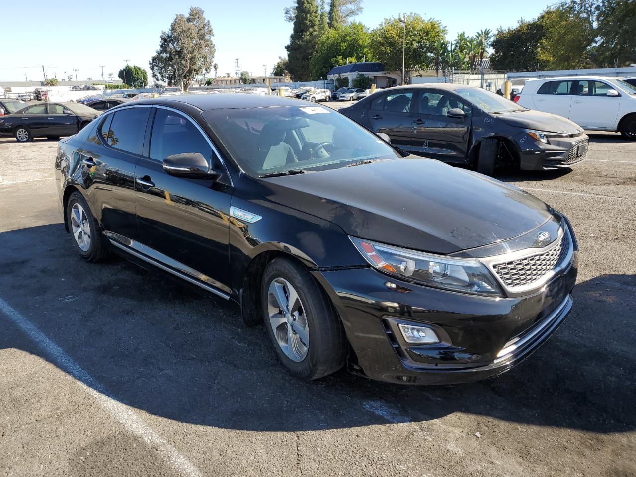 2016 KIA Optima VIN KNAGM4AD0G5093169 Copart auction photo, front end / side damage thumbnail 4