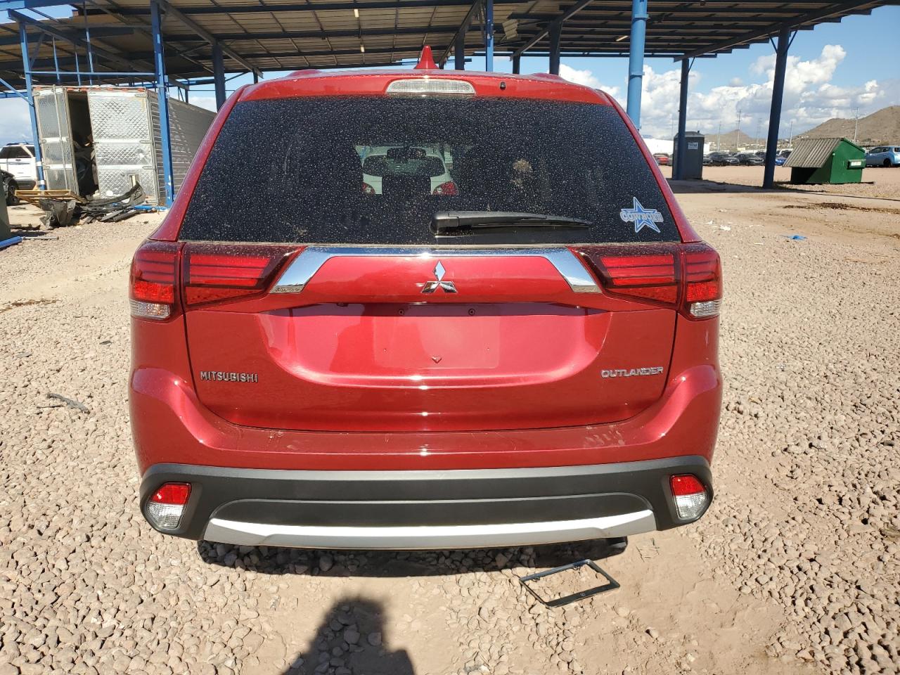 2018 Mitsubishi Outlander VIN JA4AD3A37JZ066152 Copart auction photo, front end / side damage thumbnail 6