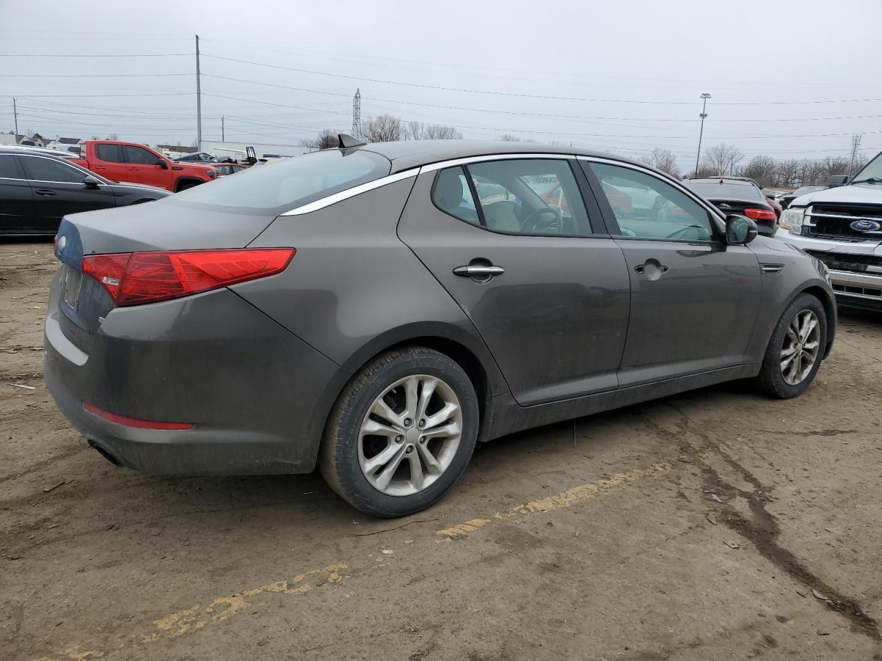 2013 KIA Optima VIN 5XXGM4A77DG215188 Copart auction photo, rear end damage thumbnail 3
