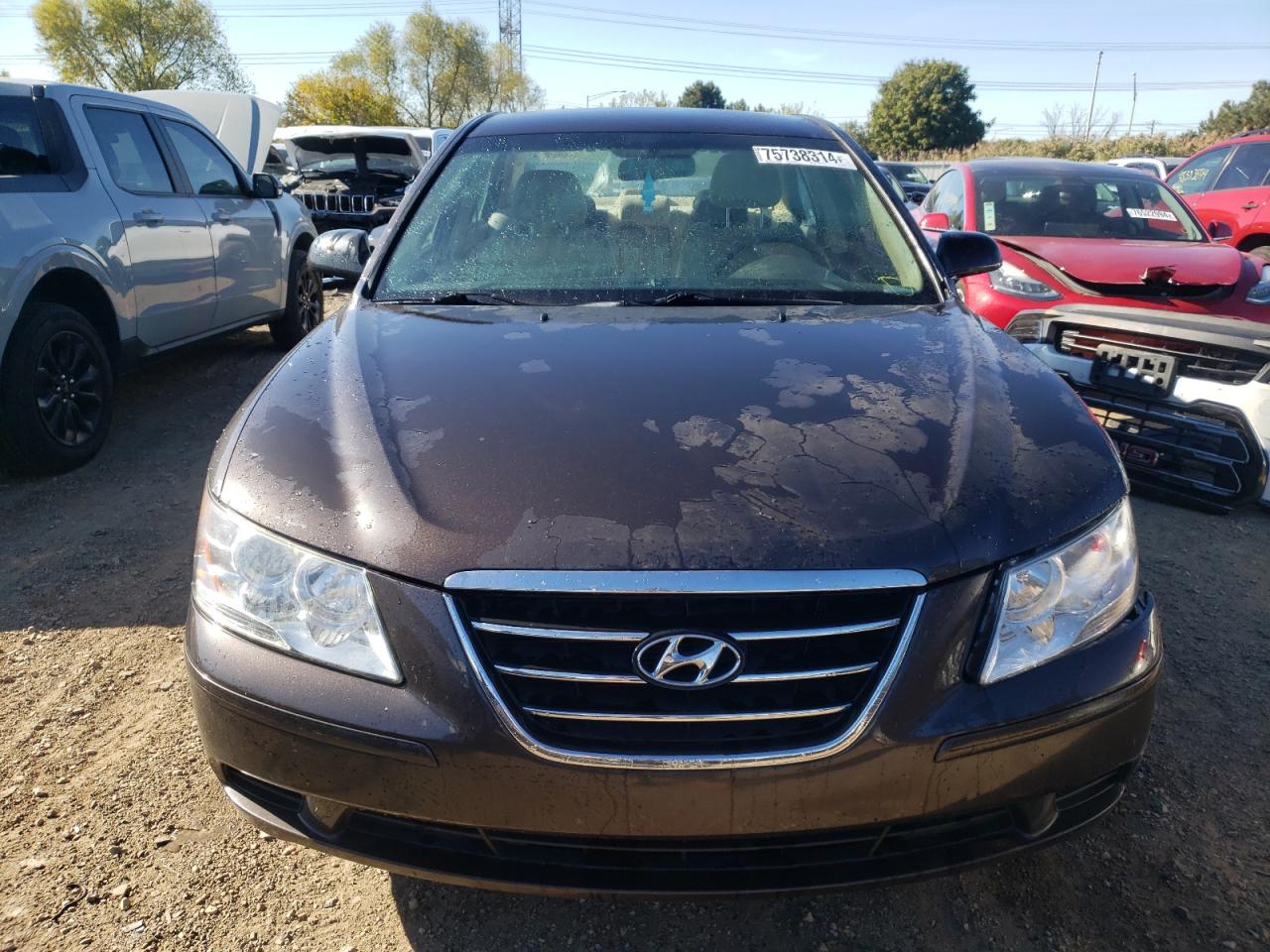 2009 Hyundai Sonata VIN 5NPET46C29H465658 Copart auction photo, front end damage thumbnail 5