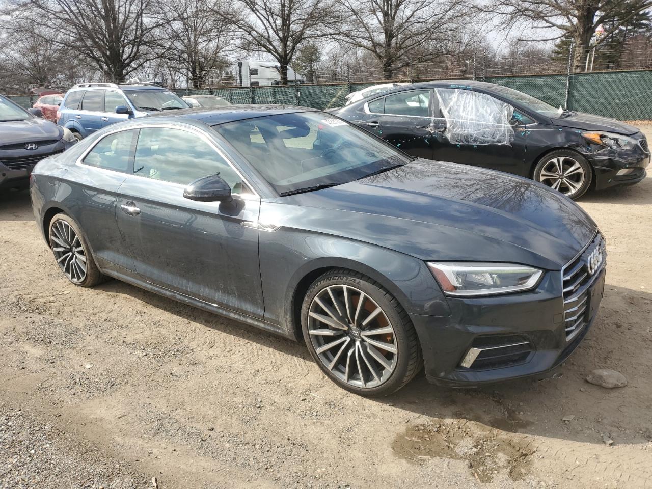 2018 Audi A5 VIN WAURNAF59JA005157 Copart auction photo, undercarriage / minor dent/scratches damage thumbnail 4