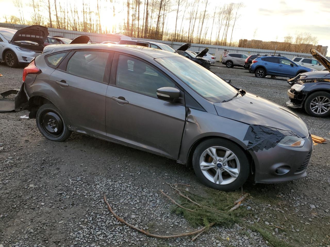 2013 Ford Focus VIN 1FADP3K24DL239672 Copart auction photo, rear end / side damage thumbnail 4