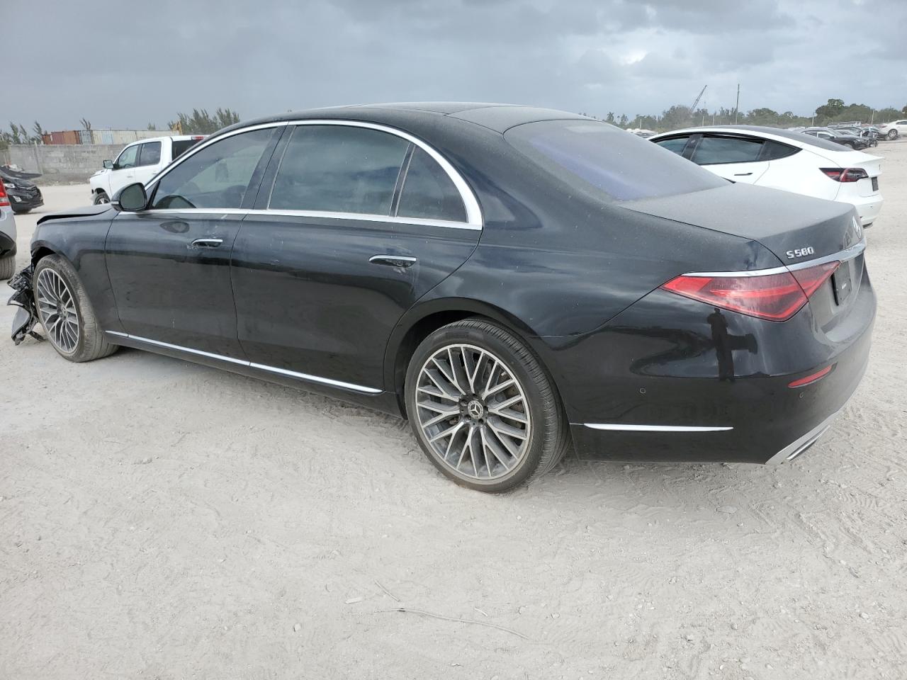 2022 Mercedes-Benz S-klasse VIN W1K6G7GB8NA097901 Copart auction photo, front end damage thumbnail 2