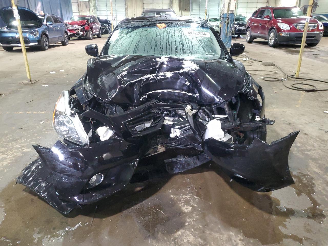 2012 Infiniti G VIN JN1CV6FE0CM200252 Copart auction photo, front end damage thumbnail 5