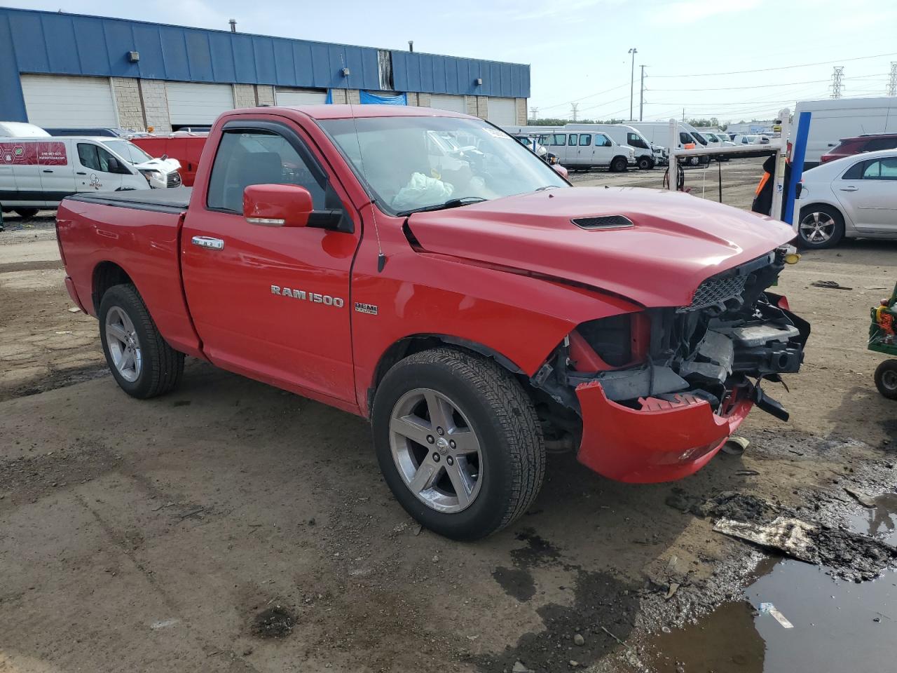 2012 Dodge RAM VIN 3C6JD7CT0CG240275 Copart auction photo, front end damage thumbnail 4