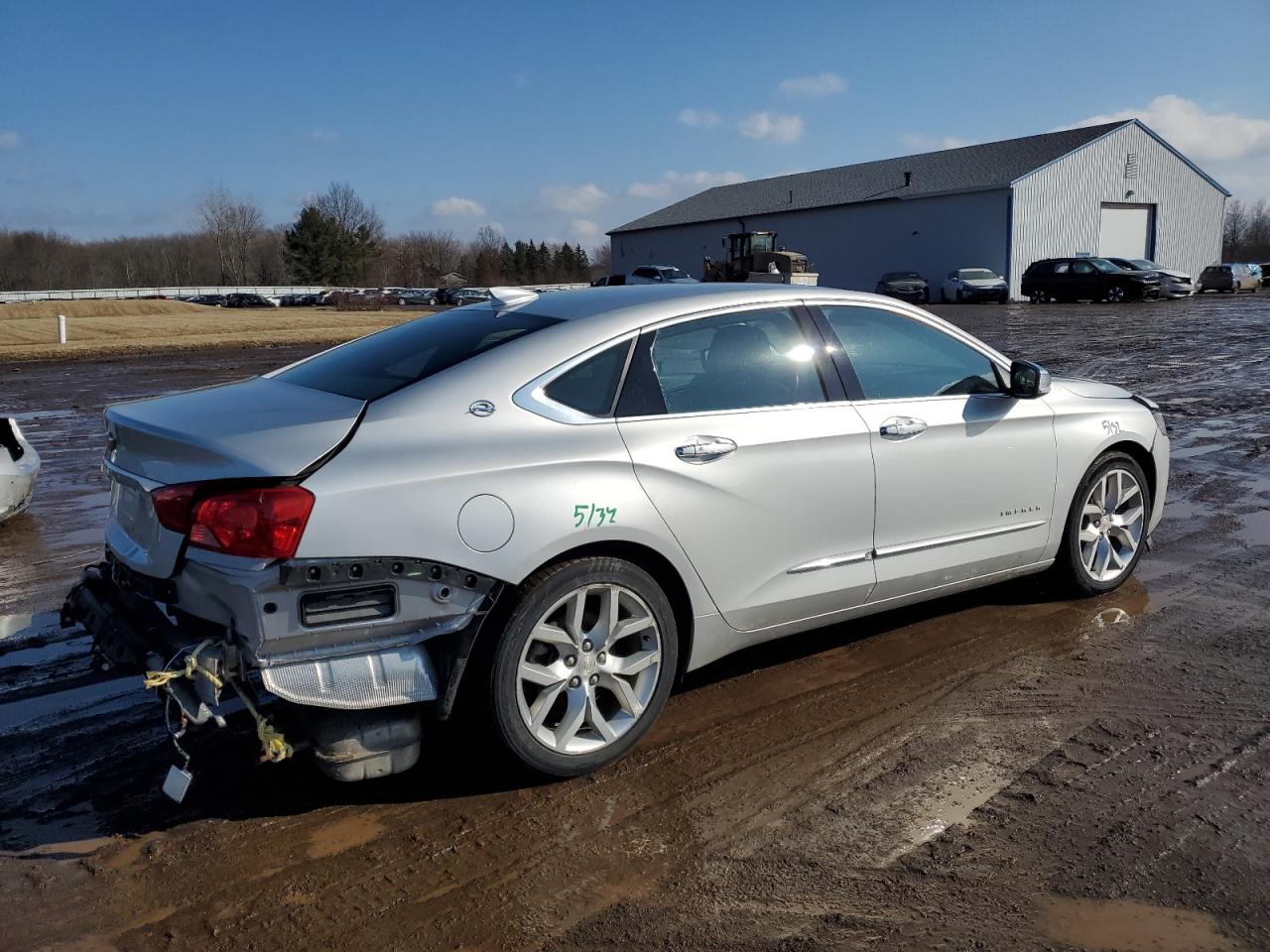 2016 Chevrolet Impala VIN 2G1145S39G9182111 Copart auction photo, front end / rear end damage thumbnail 3