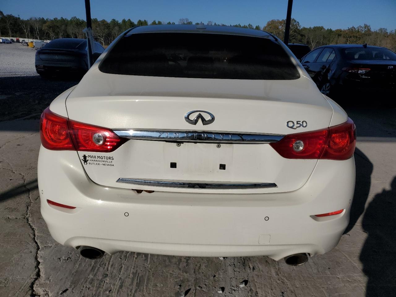2014 Infiniti Q50 VIN JN1BV7AP3EM678341 Copart auction photo, front end damage thumbnail 6
