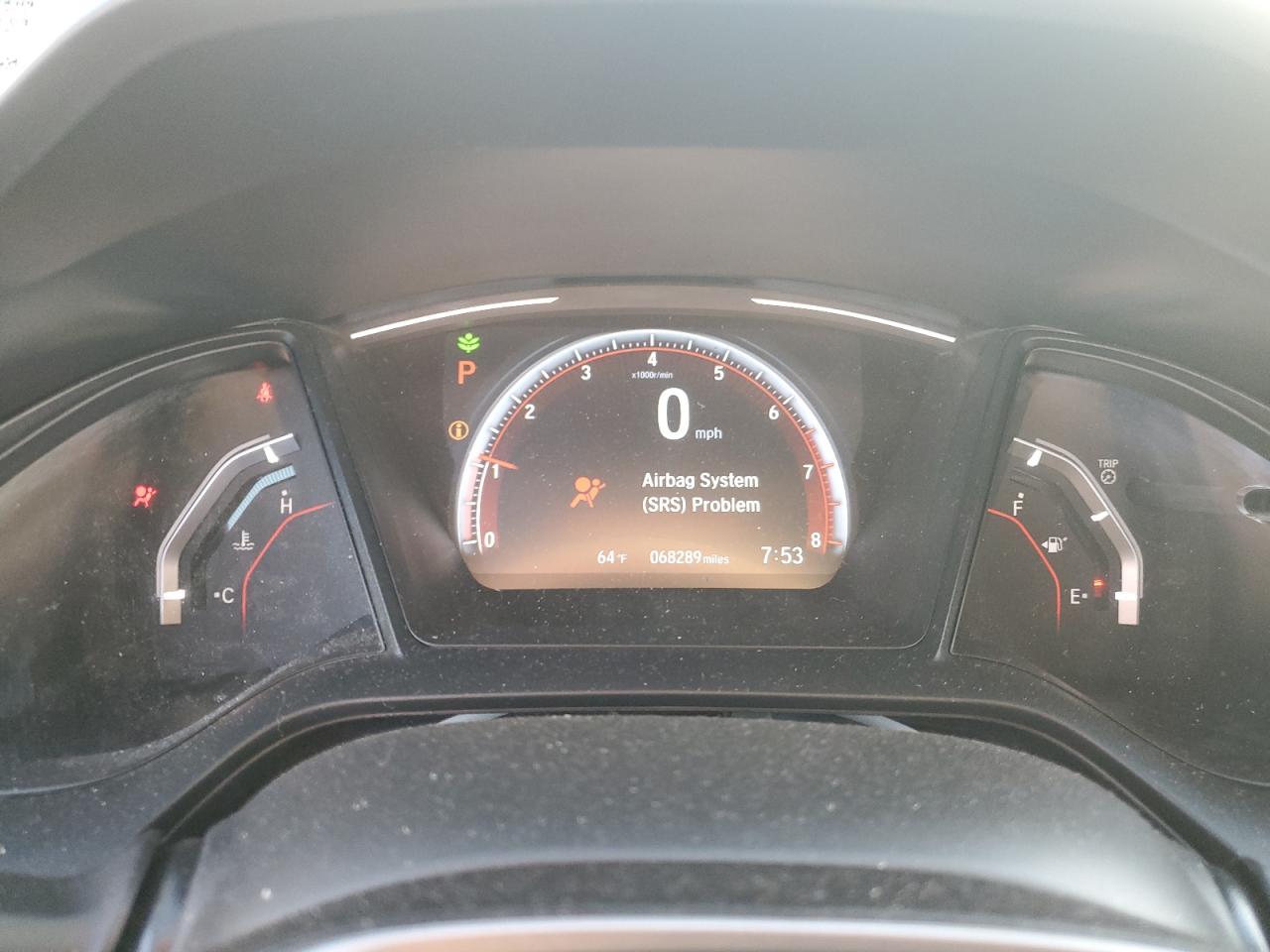 2019 Honda Civic VIN SHHFK7H43KU205870 Copart auction photo, normal wear damage thumbnail 9