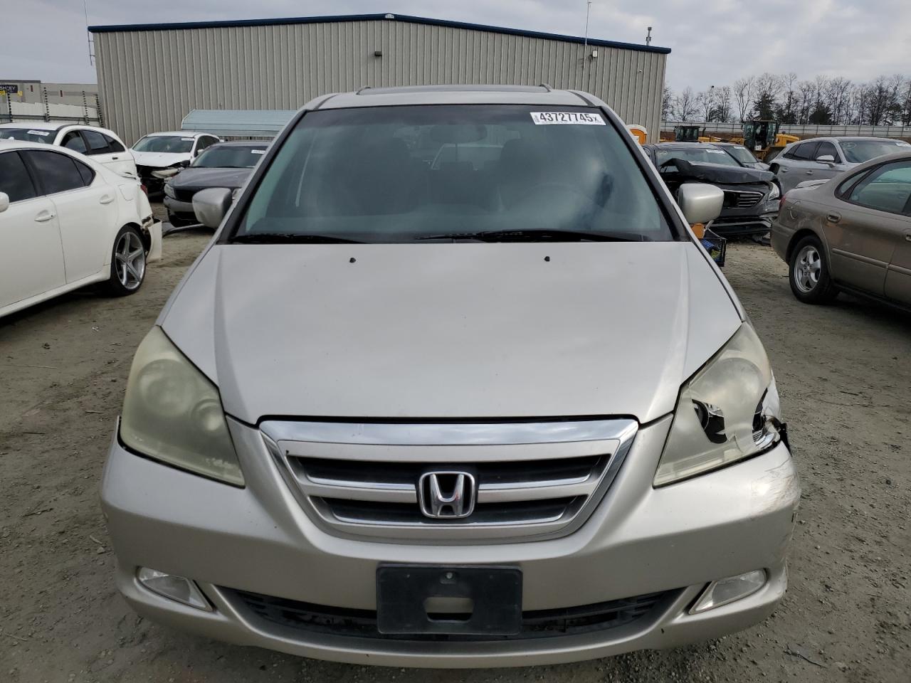 2007 Honda Odyssey VIN 5FNRL38827B101790 Copart auction photo, front end damage thumbnail 5