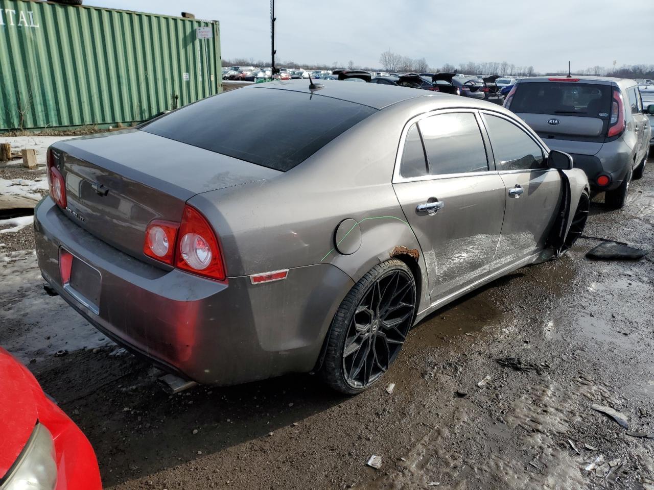 2010 Chevrolet Malibu VIN 1G1ZE5E73AF137906 Copart auction photo, front end / side damage thumbnail 3