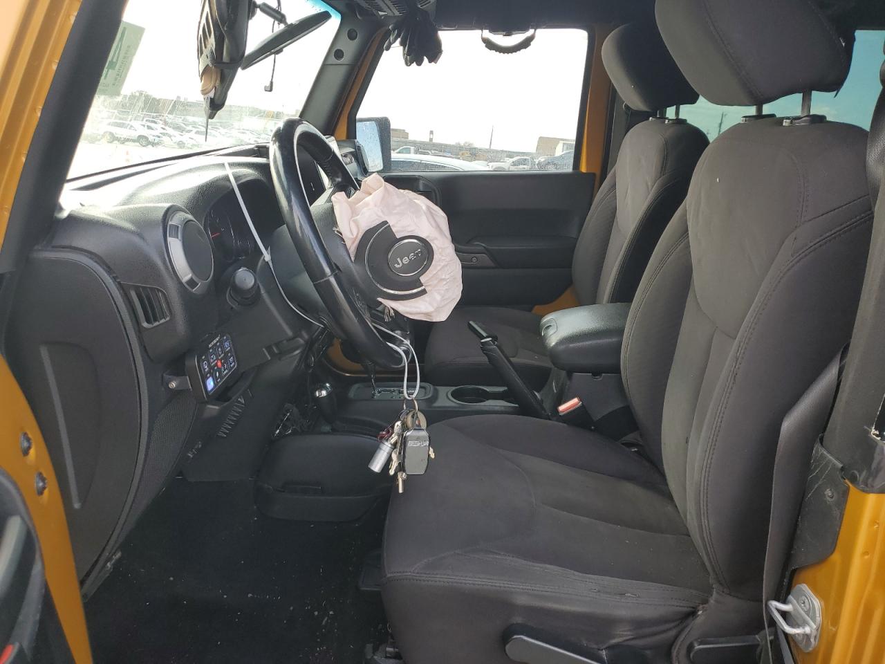 2014 Jeep Wrangler VIN 1C4AJWAG7EL181121 Copart auction photo, front end / undercarriage damage thumbnail 7