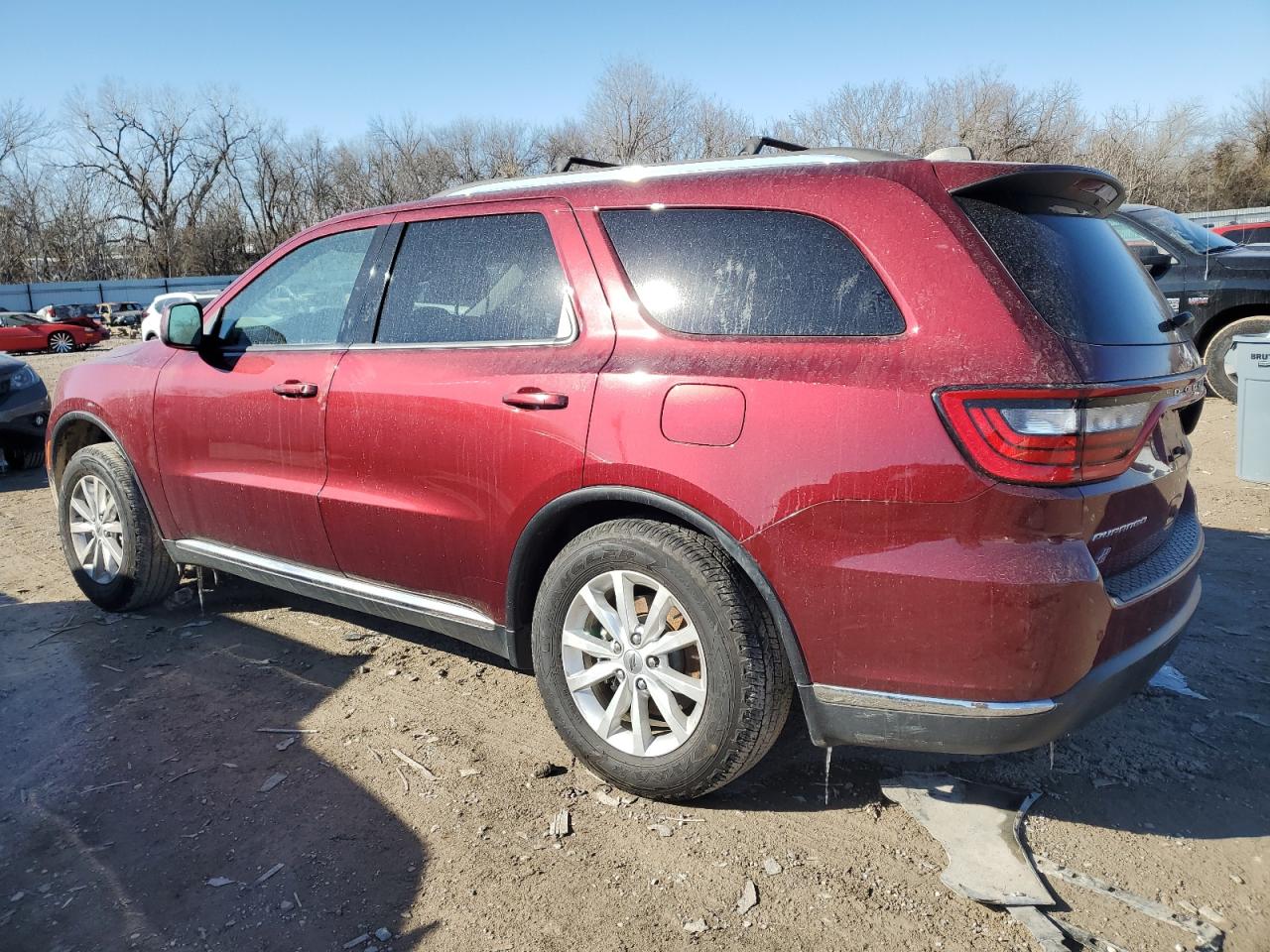 2021 Dodge Durango VIN 1C4RDJAG0MC547206 Copart auction photo, side / rear end damage thumbnail 2