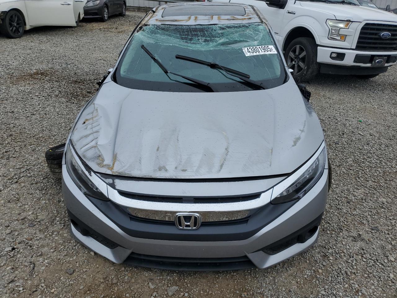 2017 Honda Civic VIN 19XFC1F92HE030987 Copart auction photo, rollover damage thumbnail 5