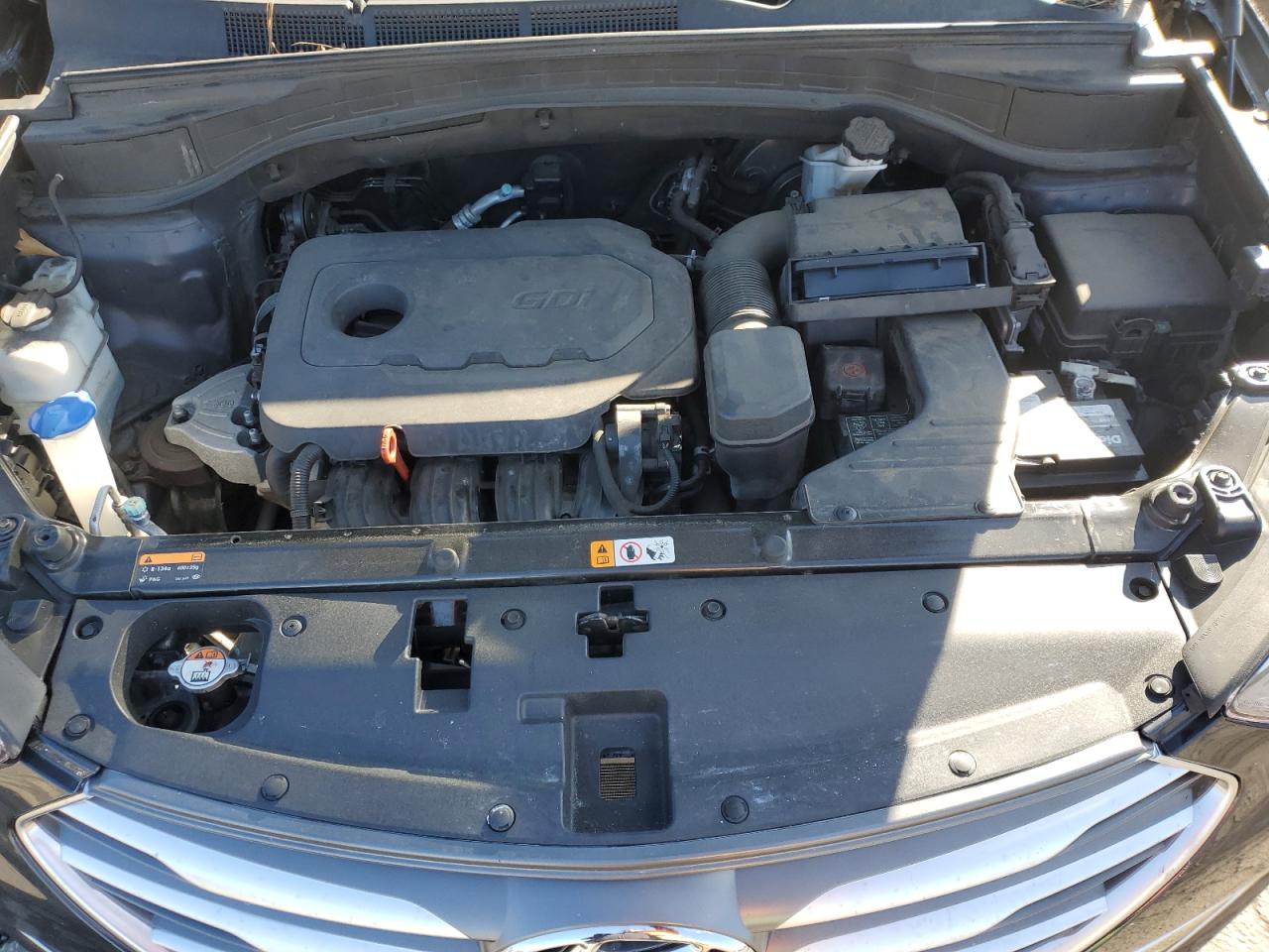 2017 Hyundai Santa Fe VIN 5XYZTDLB4HG497529 Copart auction photo, mechanical / side damage thumbnail 12