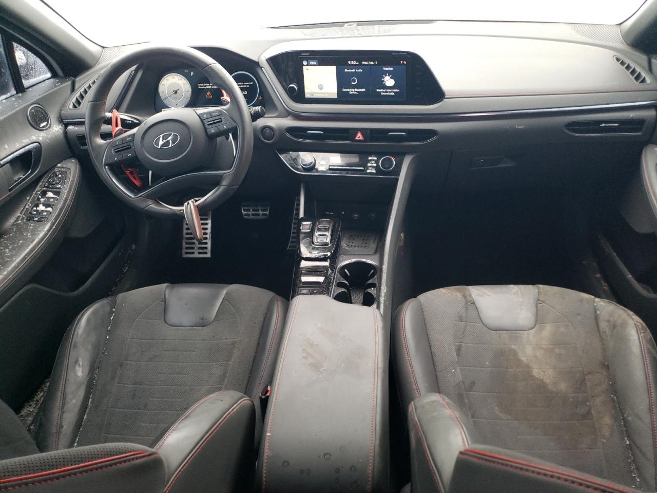 2021 Hyundai Sonata VIN 5NPEK4JC6MH106395 Copart auction photo, all over / undercarriage damage thumbnail 8