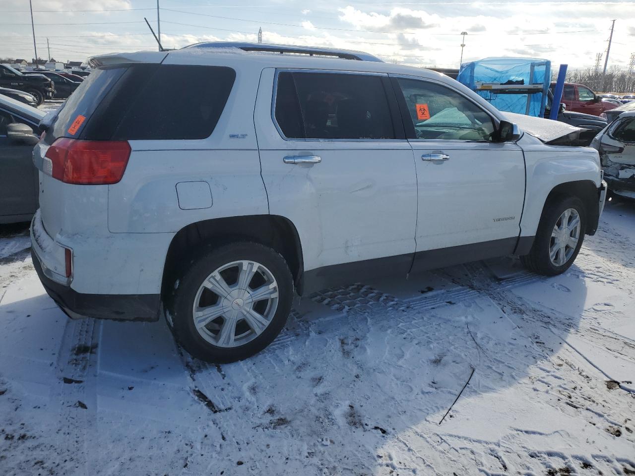 2016 GMC Terrain VIN 2GKFLPE34G6359872 Copart auction photo, front end / all over damage thumbnail 3