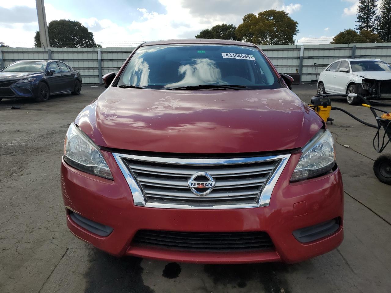 2013 Nissan Sentra VIN 3N1AB7APXDL701904 Copart auction photo, front end / side damage thumbnail 5