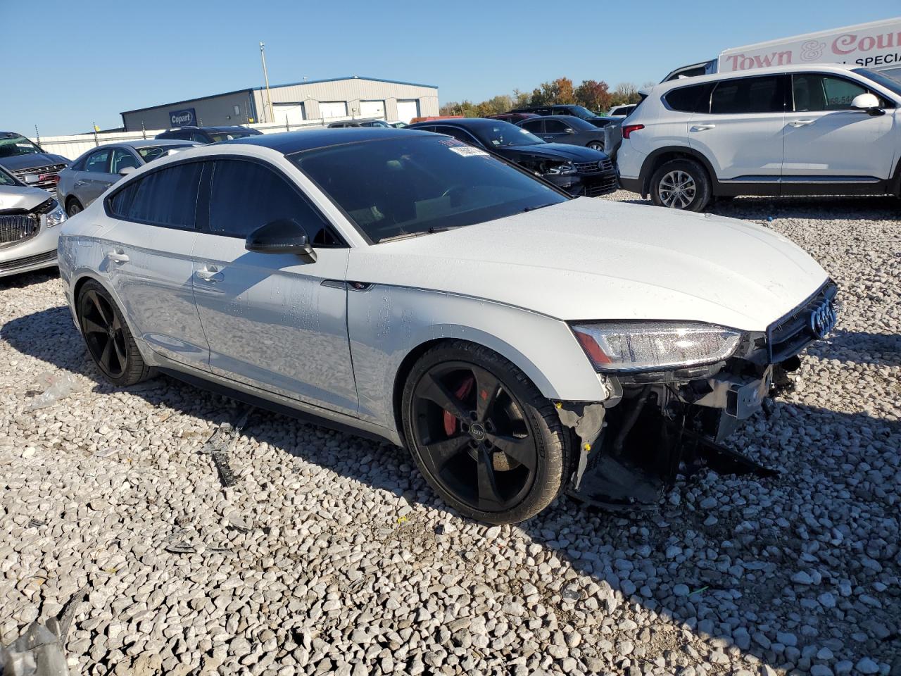 2019 Audi RS5 VIN WAUB4CF54KA097117 Copart auction photo, undercarriage / front end damage thumbnail 4