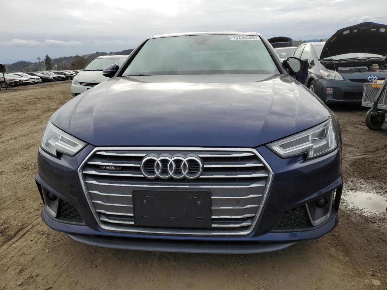 2019 Audi A4 VIN WAUENAF43KN014629 Copart auction photo, side damage thumbnail 5
