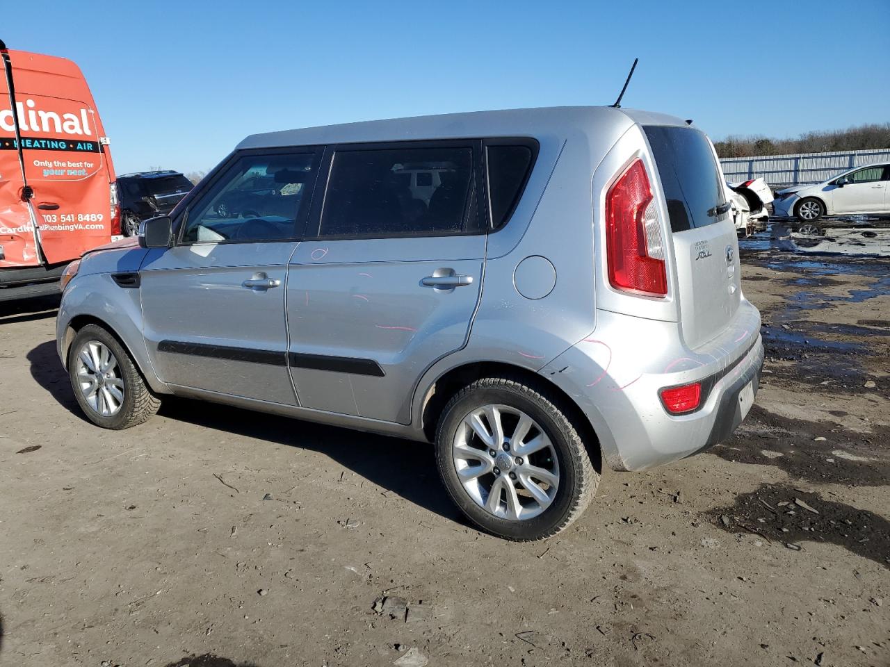 2013 KIA Soul VIN KNDJT2A60D7763627 Copart auction photo, front end / minor dent/scratches damage thumbnail 2