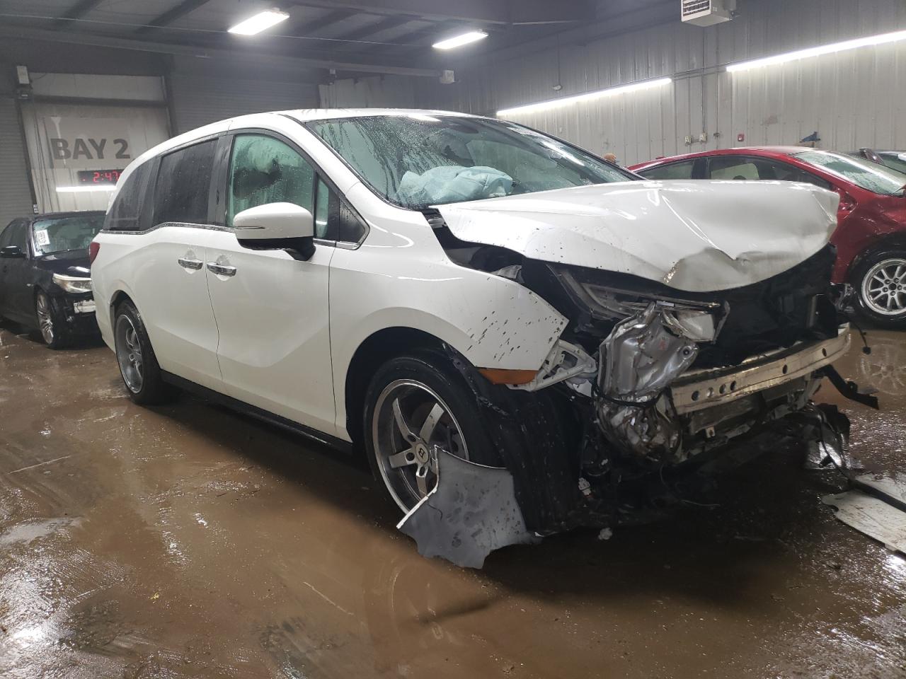 2022 Honda Odyssey VIN 5FNRL6H70NB047914 Copart auction photo, front end damage thumbnail 4