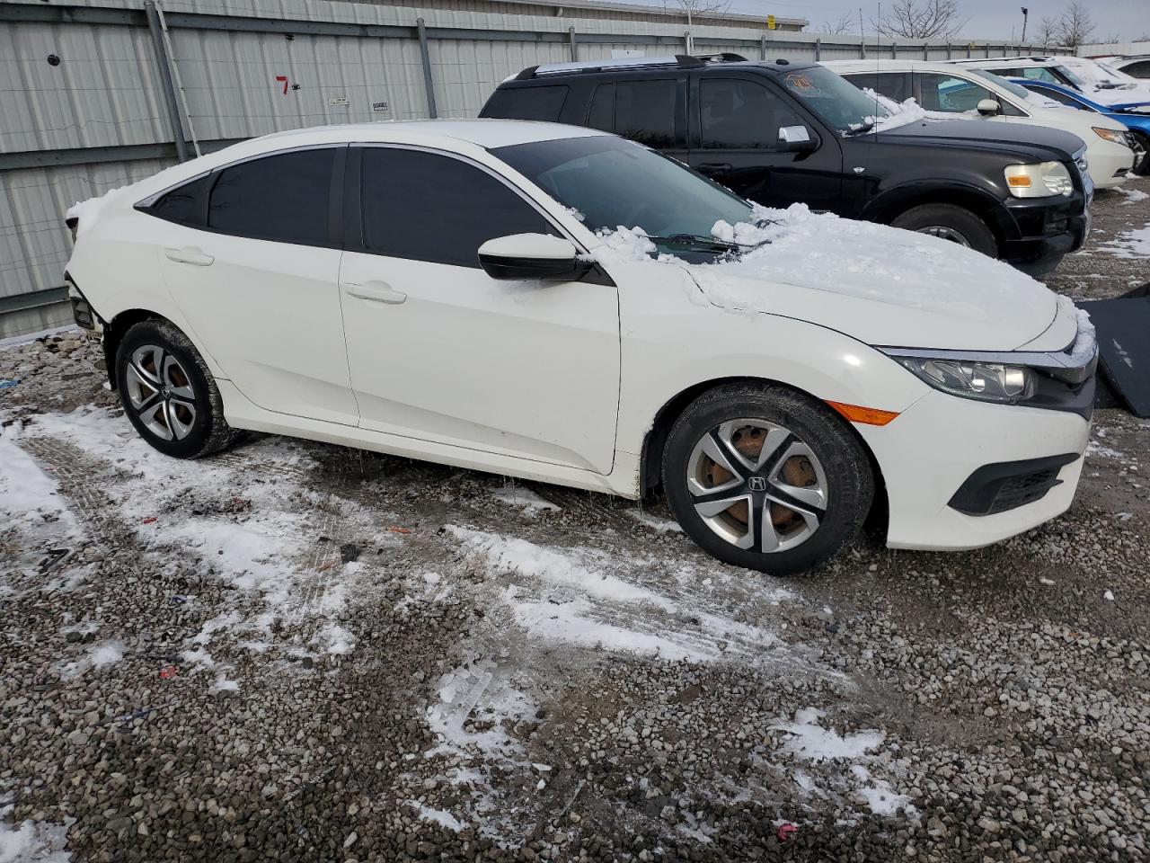2016 Honda Civic VIN 19XFC2F57GE011014 Copart auction photo, rear end damage thumbnail 4