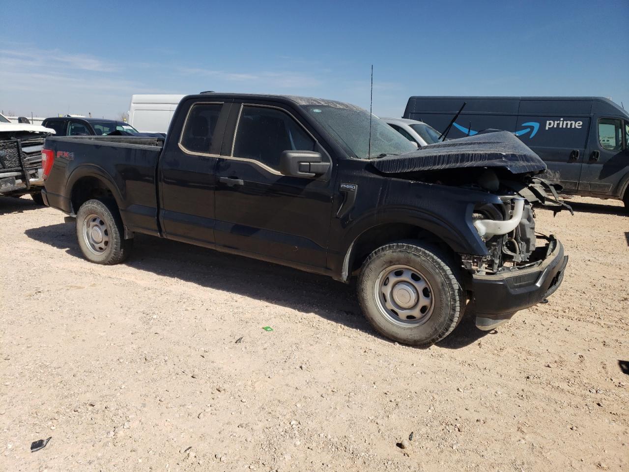 2023 Ford F-150 VIN 1FTFX1E53PKD46686 Copart auction photo, front end / mechanical damage thumbnail 4