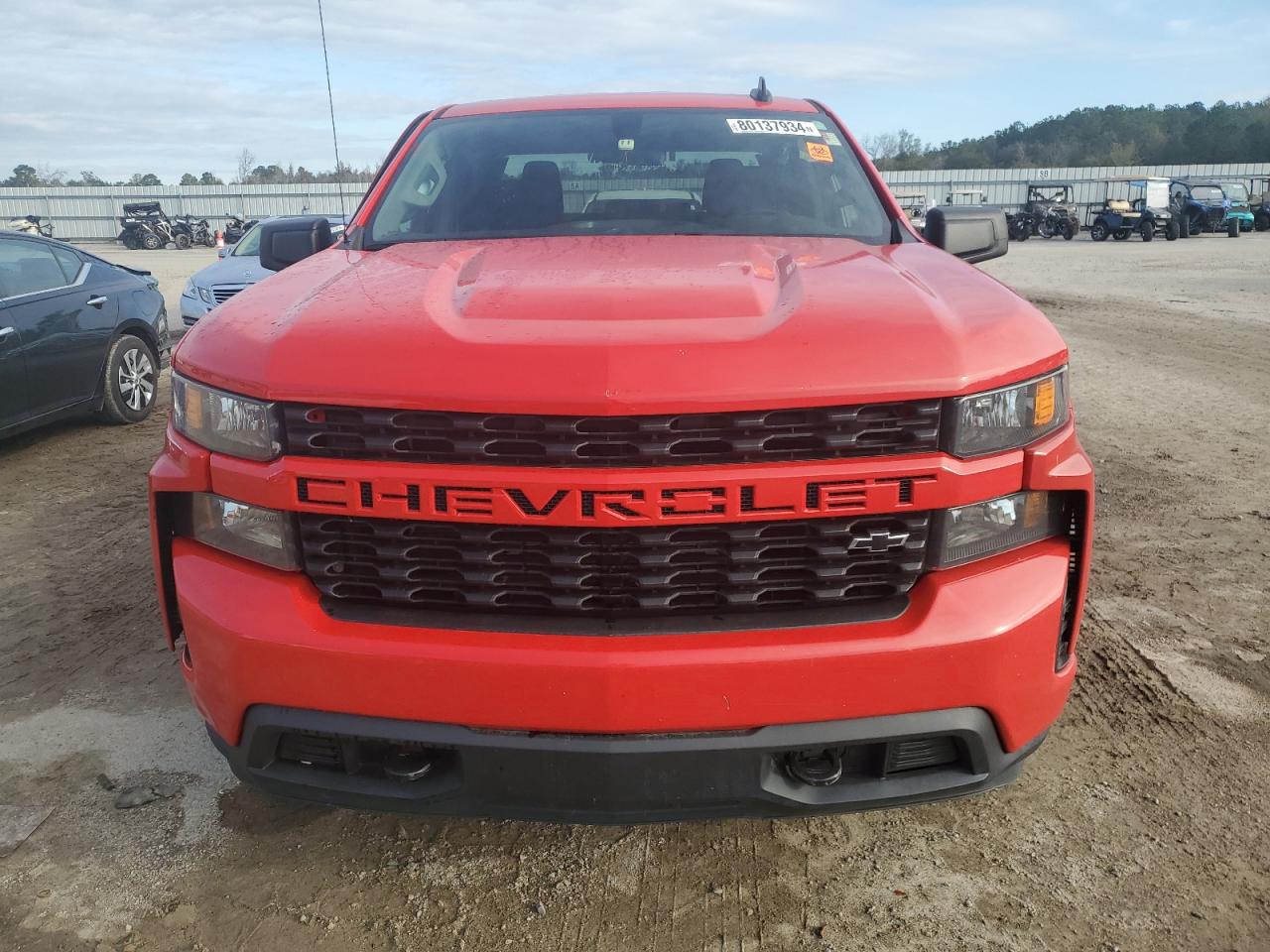 2021 Chevrolet Silverado VIN 1GCRWBEK8MZ343071 Copart auction photo, side damage thumbnail 5