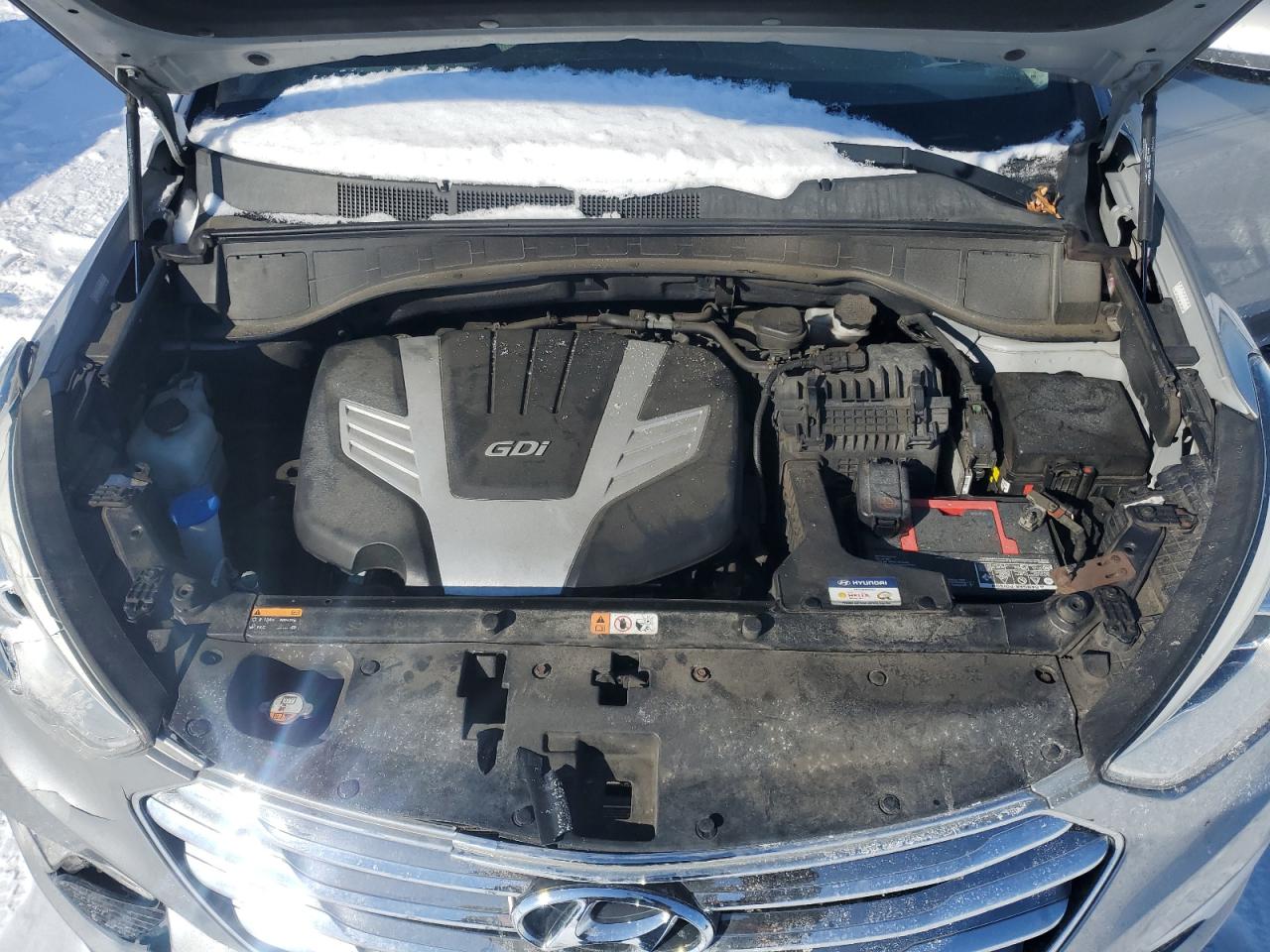 2015 Hyundai Santa Fe VIN KM8SM4HF0FU107981 Copart auction photo, front end / rear end damage thumbnail 13
