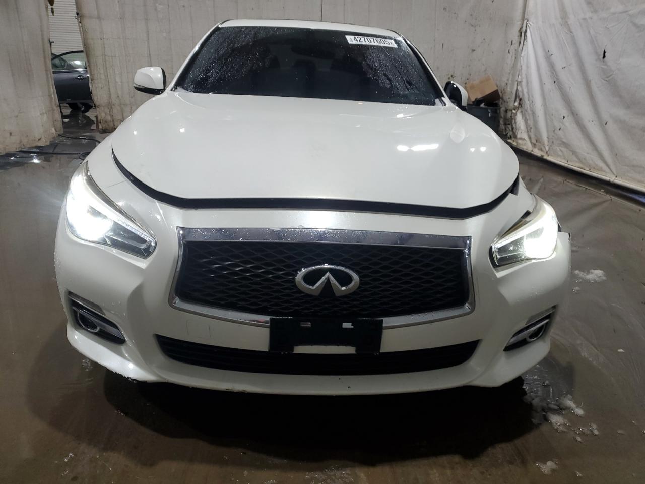 2014 Infiniti Q50 VIN JN1BV7AR8EM702828 Copart auction photo, all over damage thumbnail 5