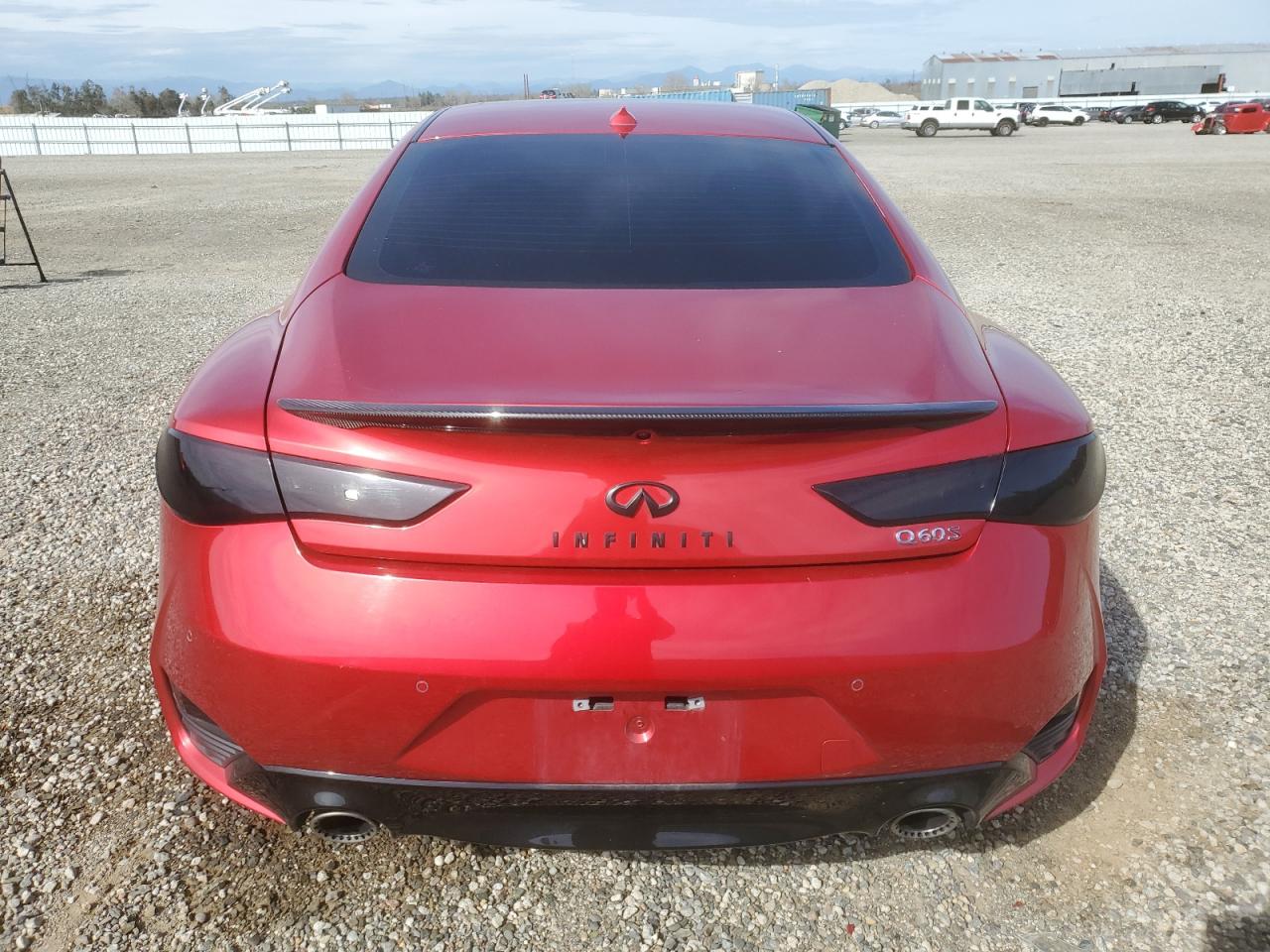 2020 Infiniti Q60 VIN JN1FV7EK0LM400218 Copart auction photo, side / rear end damage thumbnail 6