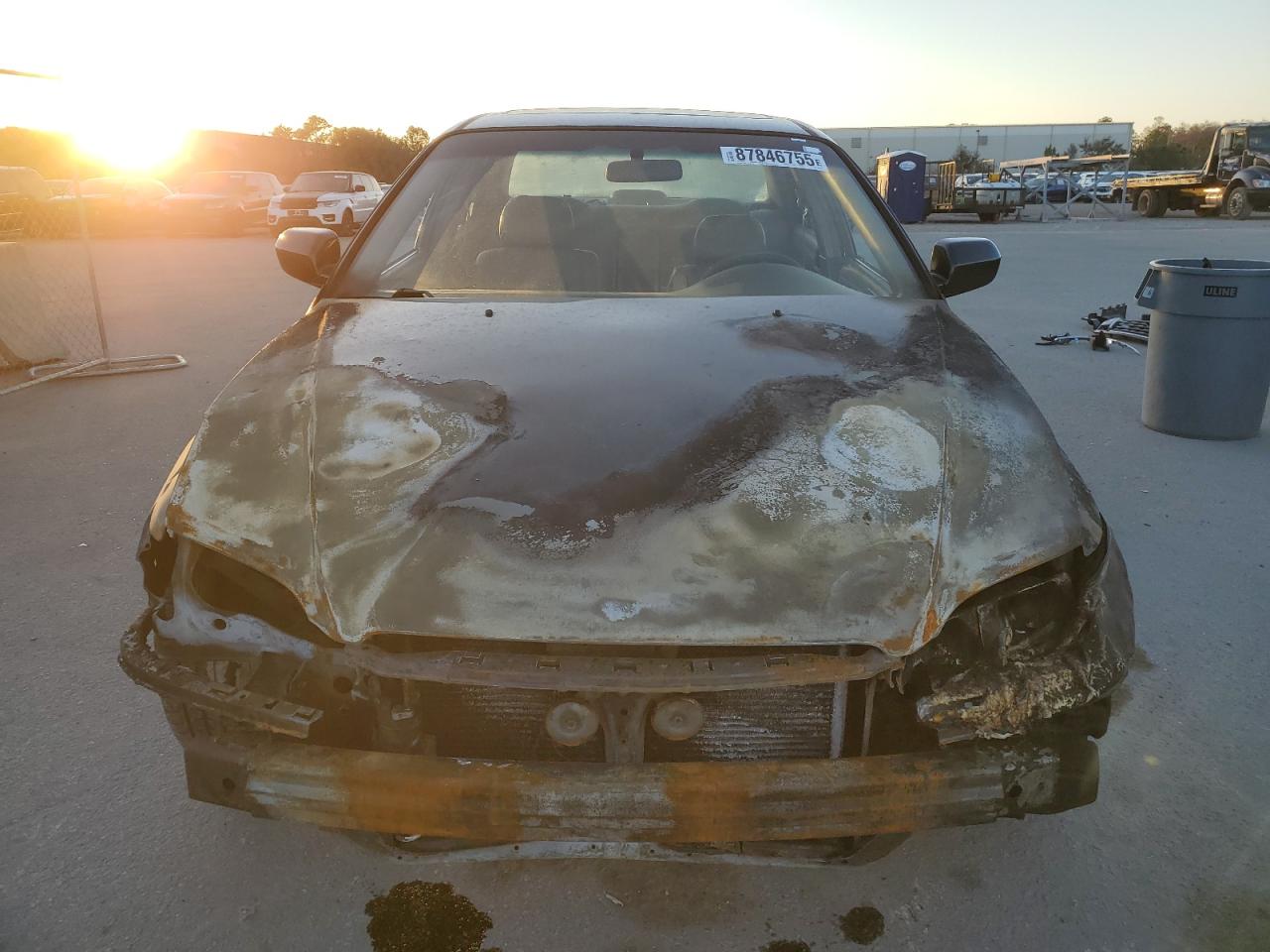 2001 Honda Accord VIN 1HGCG16511A052199 Copart auction photo, burn - engine / rear end damage thumbnail 5