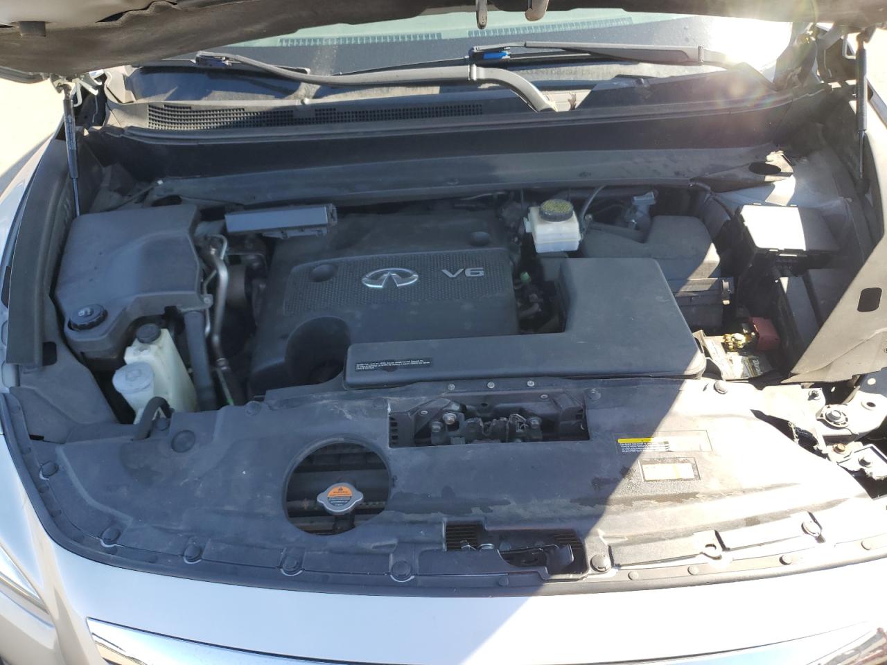 2013 Infiniti JX VIN 5N1AL0MM9DC307076 Copart auction photo, front end / undercarriage damage thumbnail 12