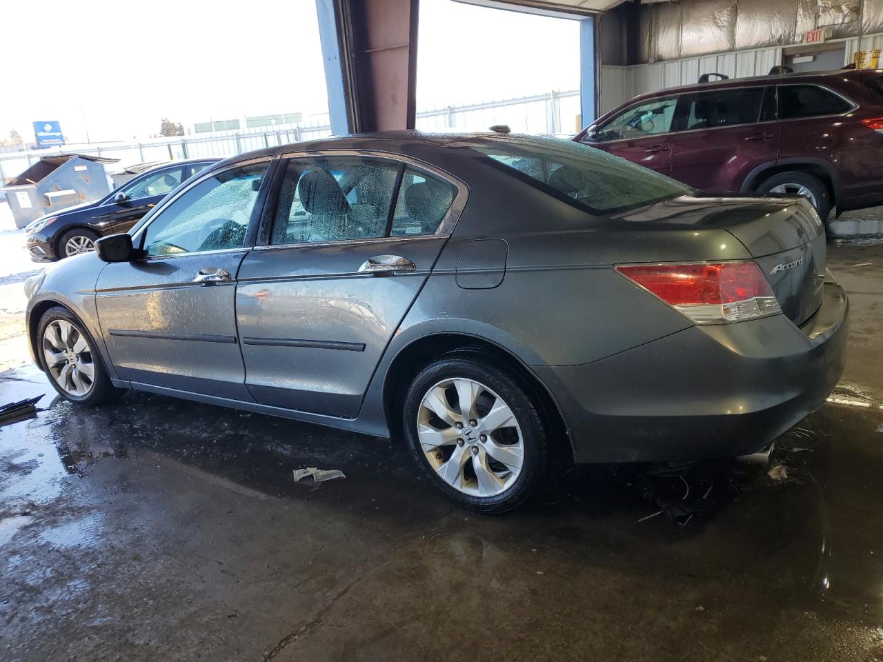 2008 Honda Accord VIN 1HGCP36818A045916 Copart auction photo, front end / side damage thumbnail 2