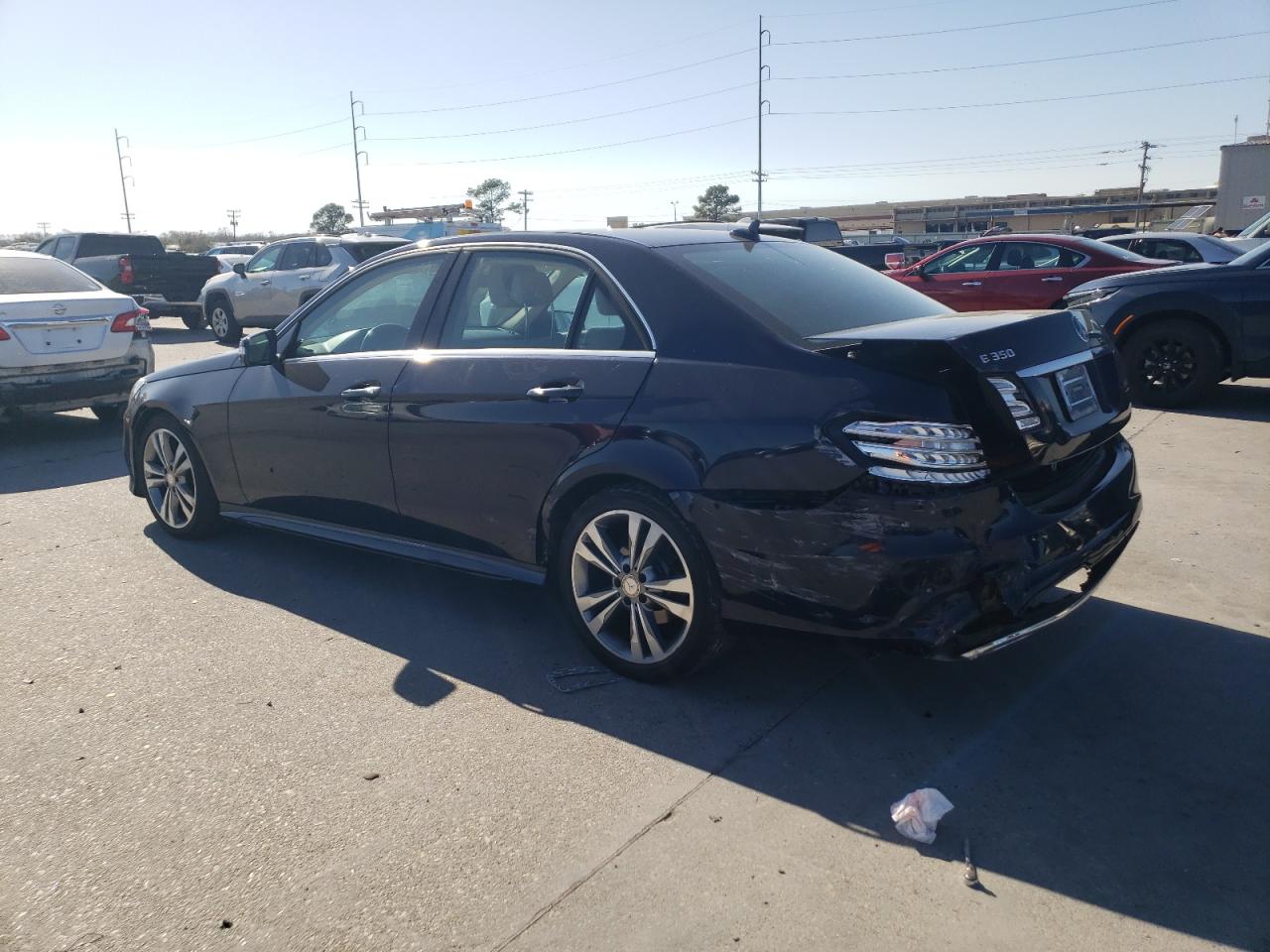 2016 Mercedes-Benz E-klasse VIN WDDHF5KB6GB196141 Copart auction photo, rear end damage thumbnail 2