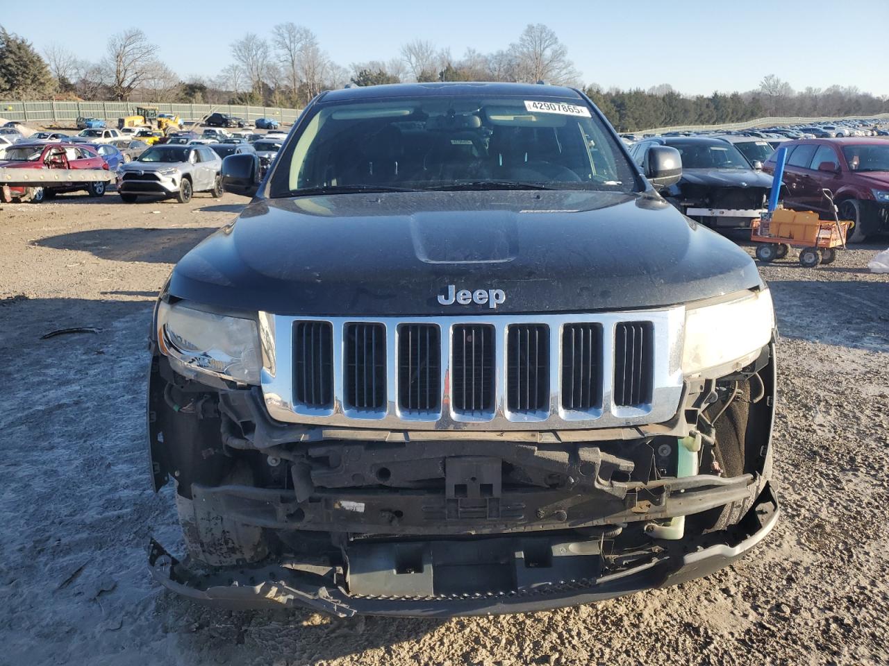 2012 Jeep Grand Cherokee VIN 1C4RJFAG8CC273144 Copart auction photo, front end damage thumbnail 5