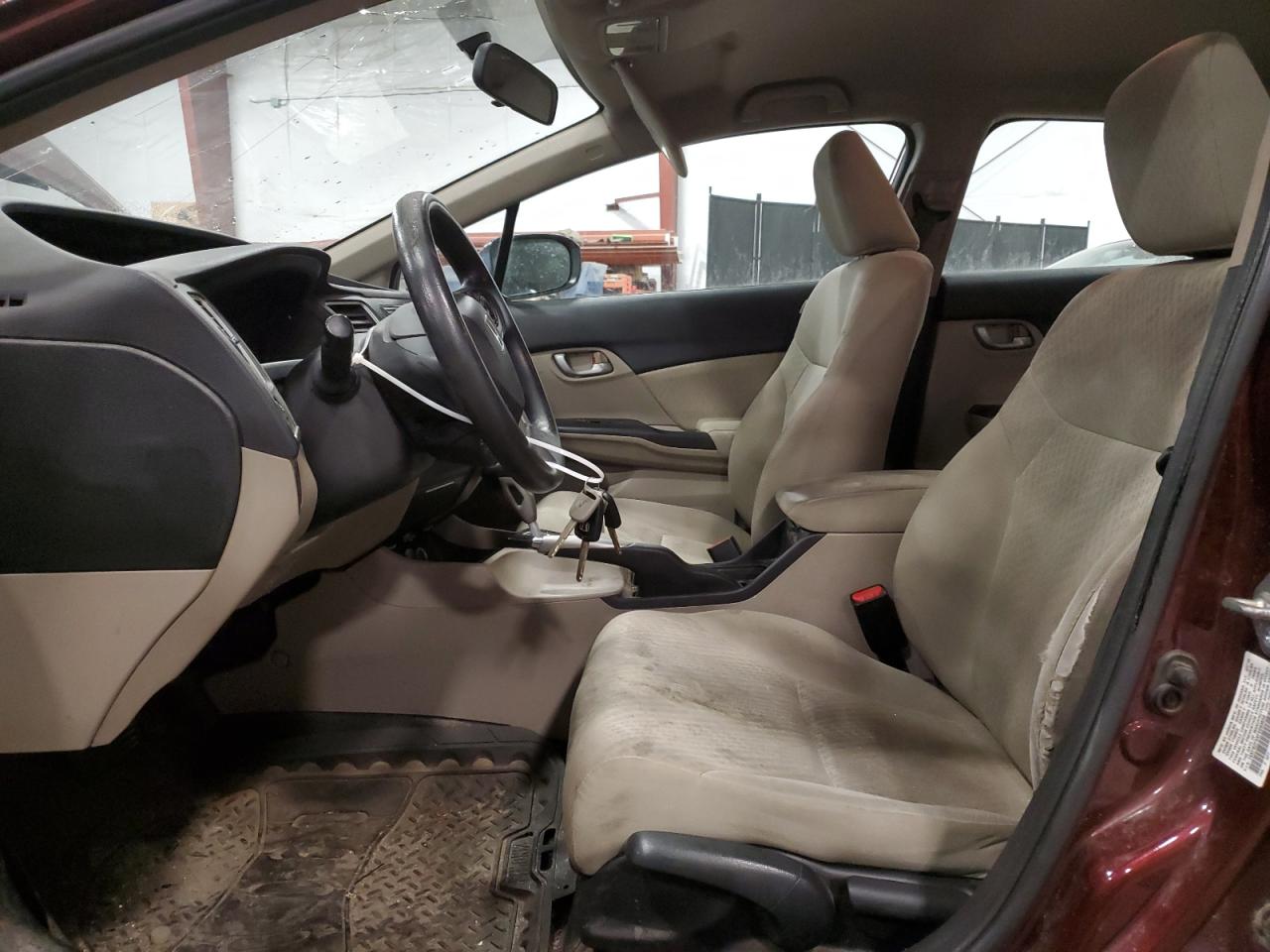 2015 Honda Civic VIN 19XFB2F5XFE093659 Copart auction photo, rear end / top/roof damage thumbnail 7