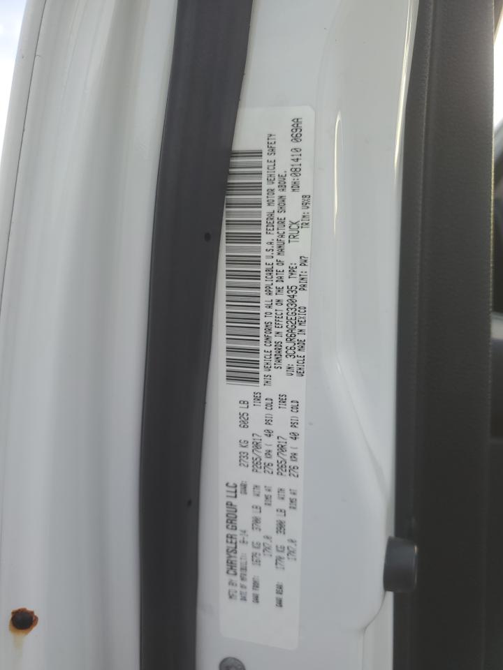 2014 RAM 1500 VIN 3C6JR6AG2EG330435 Copart auction photo, hail / minor dent/scratches damage thumbnail 12