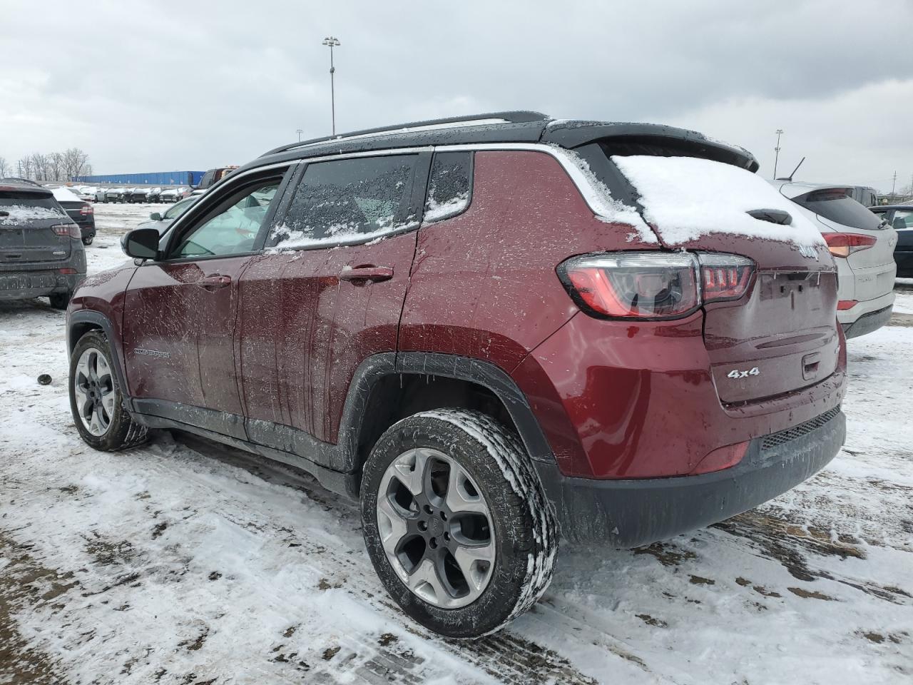 2022 Jeep Compass VIN 3C4NJDCB9NT129923 Copart auction photo, side / front end damage thumbnail 2