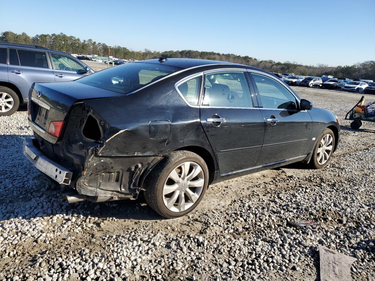 2007 Infiniti M VIN JNKAY01F57M460028 Copart auction photo, rear end damage thumbnail 3