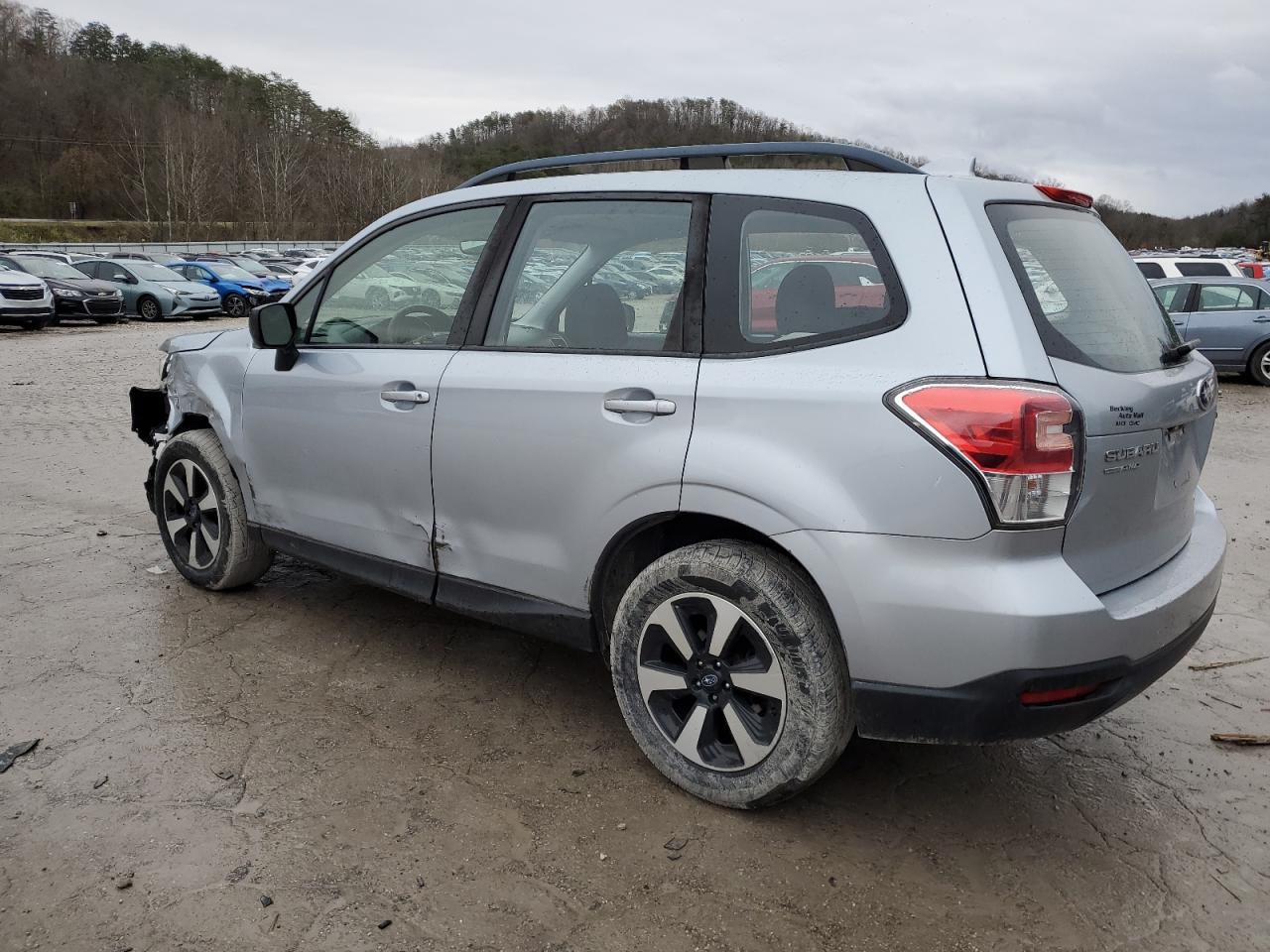 2017 Subaru Forester VIN JF2SJABC4HH404548 Copart auction photo, front end / side damage thumbnail 2