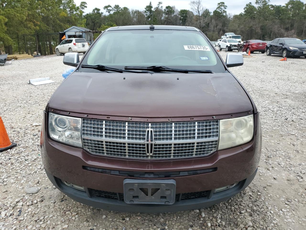 2009 Lincoln MKX VIN 2LMDU68C79BJ12829 Copart auction photo, front end / side damage thumbnail 5