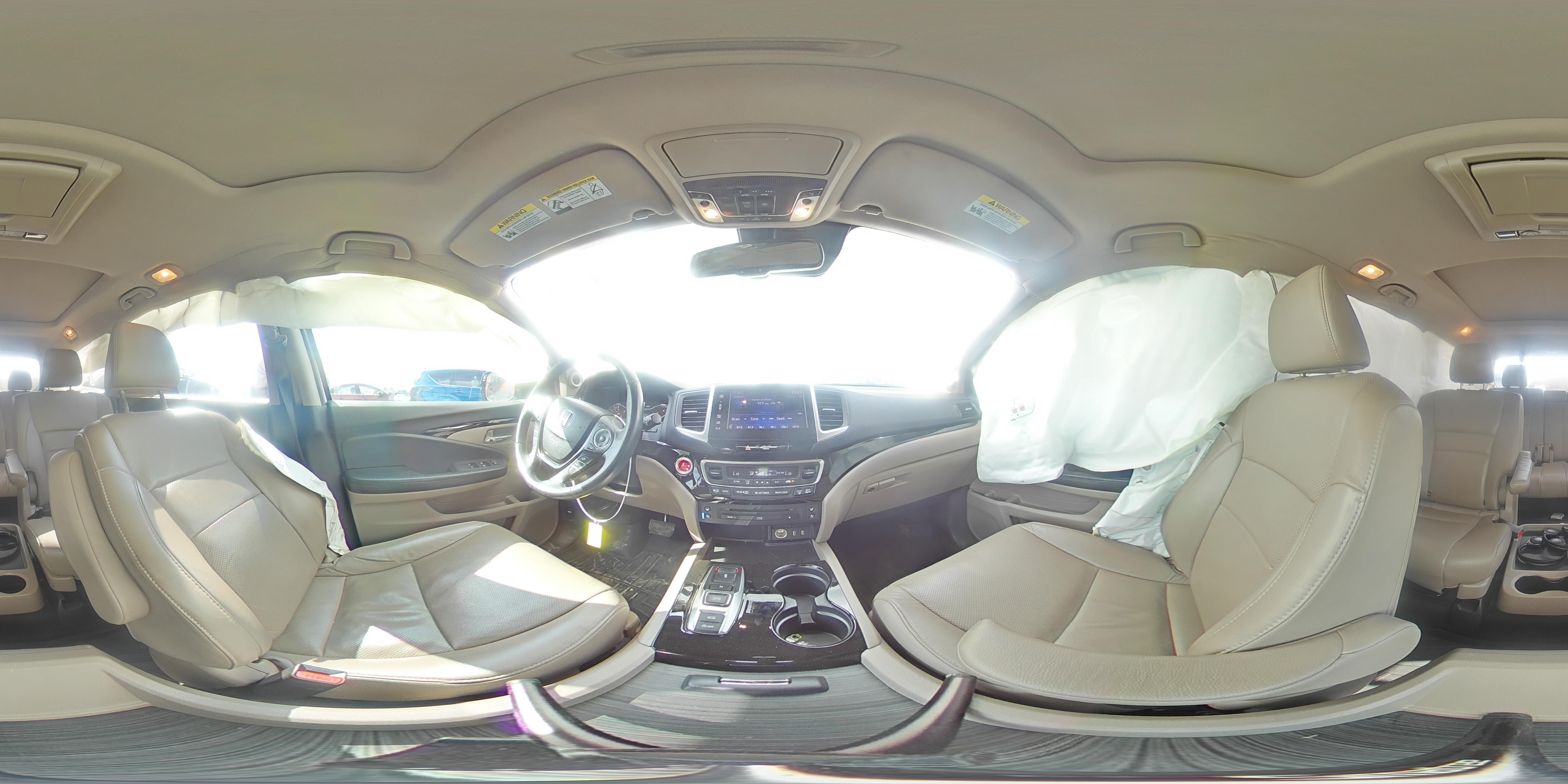 2016 Honda Pilot VIN 5FNYF6H05GB043169 Copart auction photo, all over damage thumbnail 14