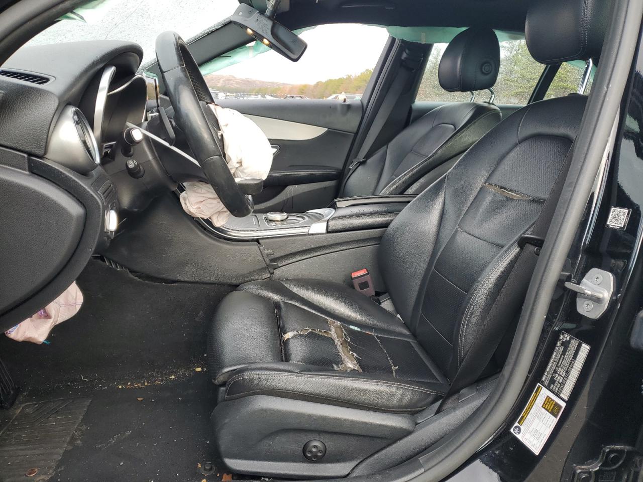 2019 Mercedes-Benz C-klasse VIN 55SWF8EB7KU289642 Copart auction photo, front end / side damage thumbnail 7